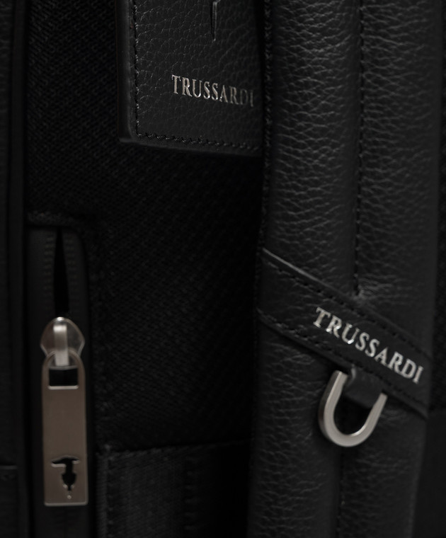 Trussardi Чорний шкіряний рюкзак Z586E006413NMBZ01L33 зображення 4