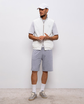 Brunello Cucinelli Серые меланжевые шорты MW8633242G