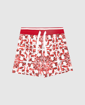 Dolce&Gabbana Дитячі шорти в брендовий принт L1JQR9II7KU