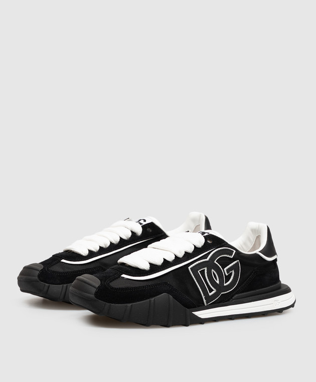 Dolce&Gabbana Чорні комбіновані кросівки DG Athletic CS2384A0864 зображення 2