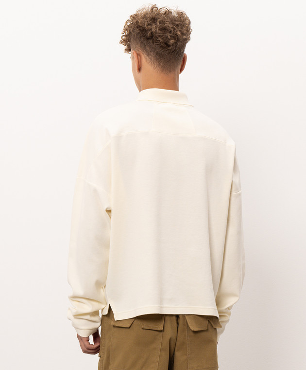Rhude Поло цвета айвори с вышивкой логотипа RHPF26PO02214 изображение 4