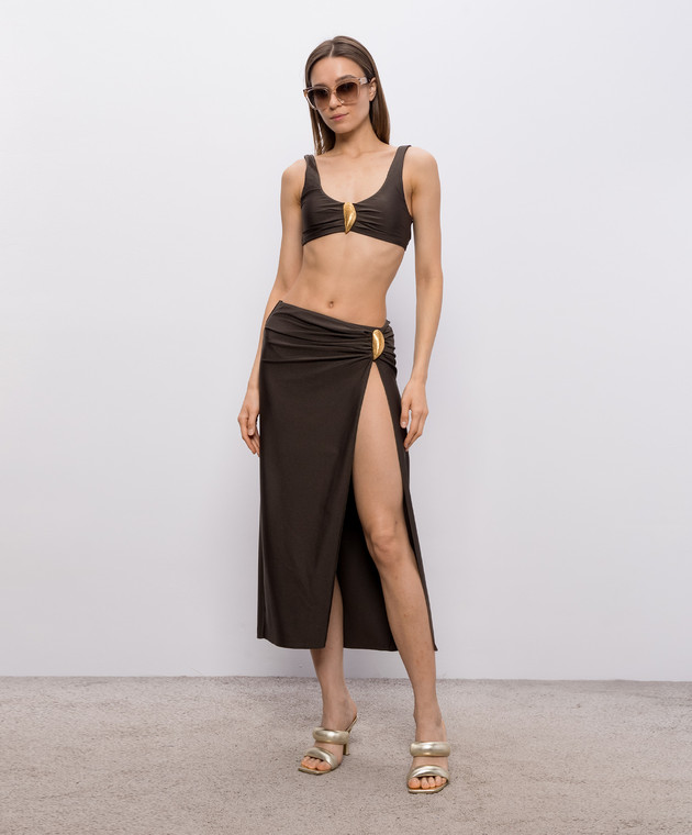 Simkhai Коричневый лиф от купальника Veyra 2269074SW изображение 2
