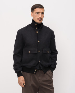 Brunello Cucinelli Черная куртка из шерсти MY4966559