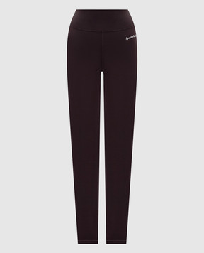 Sporty & Rich Коричневые леггинсы Serif PA002711300BR29