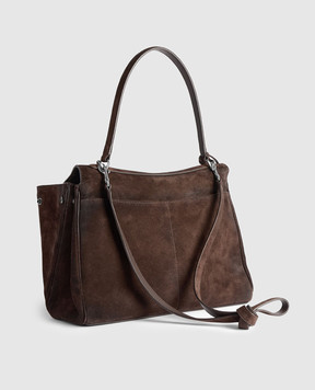 Balenciaga Коричнева замшева сумка Rodeo 7897722AB4G