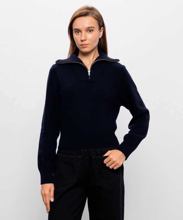 Maison Margiela MM6 Темно-синій светр з вовною S62GL0038M13349 зображення 3