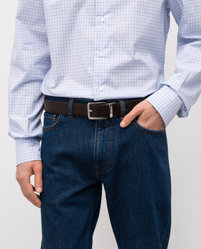 Canali Шкіряний двосторонній ремінь з логотипом KA0052950C