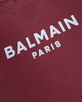 Balmain Детская футболка с фактурным логотипом BZ8I01Z36721214
