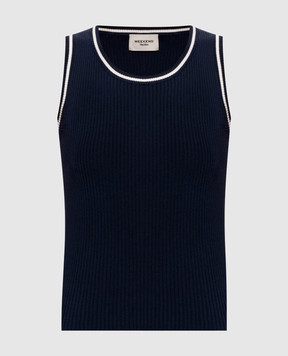 Max Mara Weekend Синяя майка TARO WKDTARO