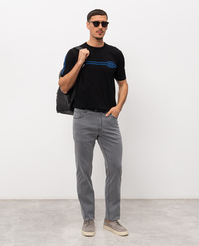 Stefano Ricci Серые джинсы с логотип патч MFT61B3090T109BK