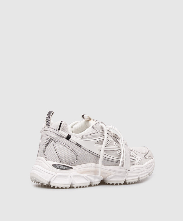 Off-White Белые кроссовки Denim Be Right Back OMIA295Z26DEN001 изображение 3