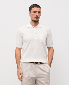 Brunello Cucinelli Белое поло M29806205