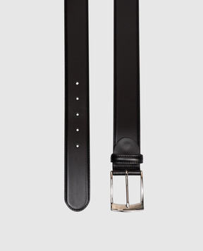 Canali Чорний шкіряний ремінь KA0039650C