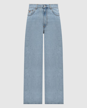 Kiton Голубые джинсы с вышивкой монограммы DJ60103K0926H