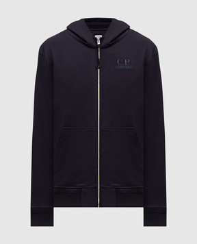 C.P. Company Синя спортивна куртка з вишивкою логотипа MSS025A005086W