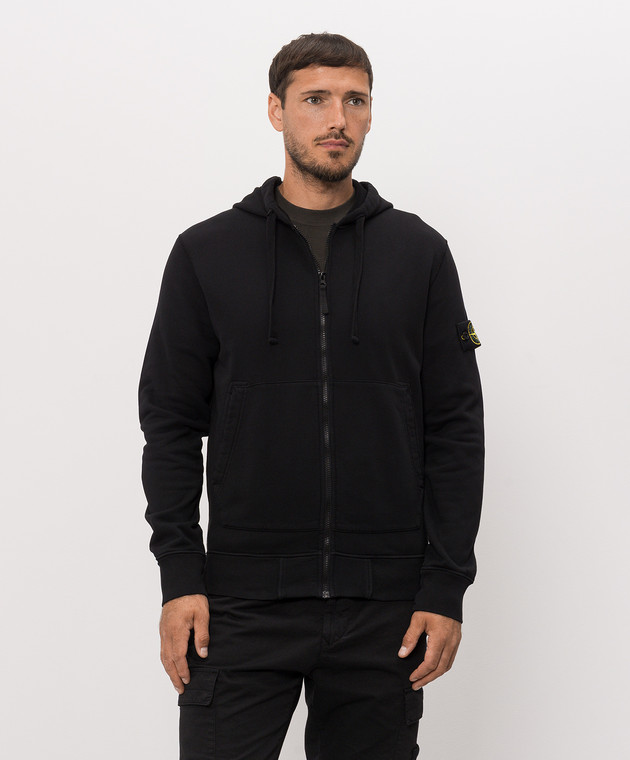 Stone Island Чорна спортивна куртка L2S156100061S0051 зображення 3