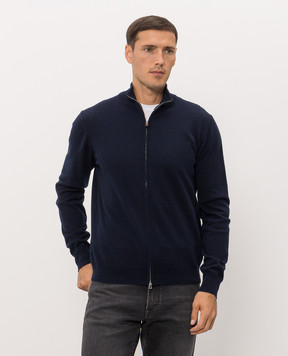 Cashmere&Whiskey Синій кардиган з кашеміру MU867A1312525R
