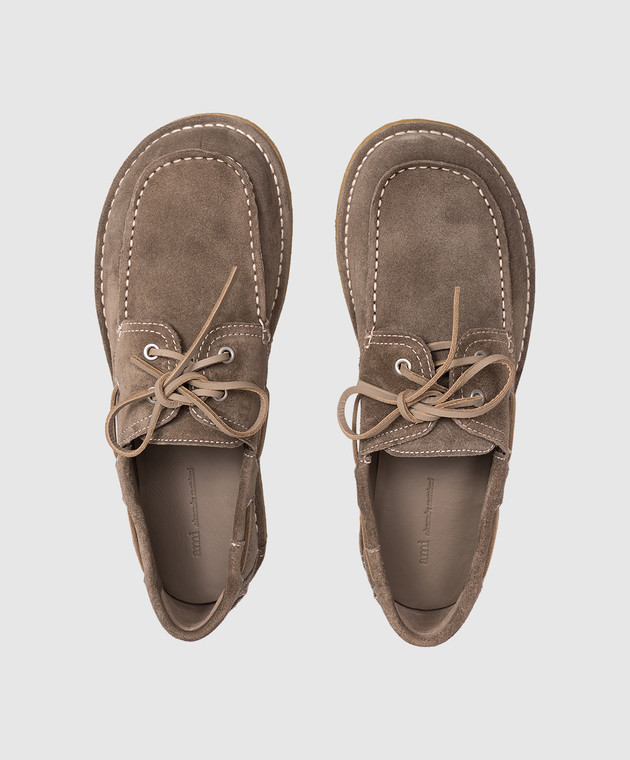 Ami Paris Коричневі замшеві топсайдери USV830872 зображення 4