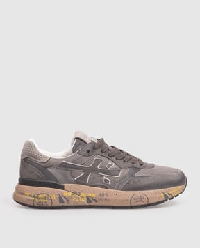 Premiata Серые комбинированные кроссовки Mick 0.1 MICK01