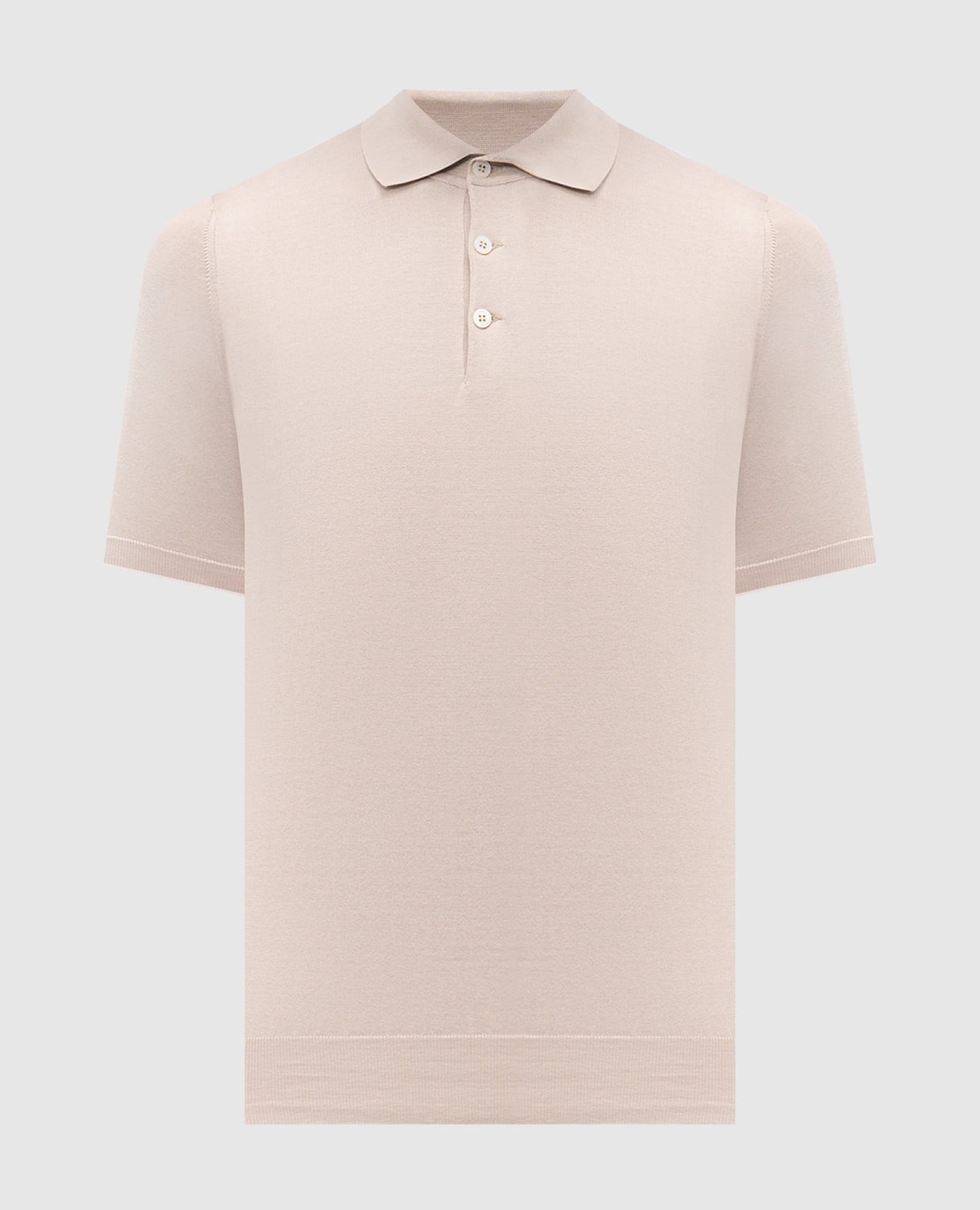 Поло бежевого цвета