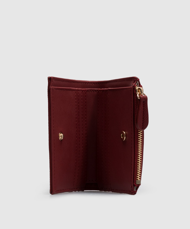 Twinset Бордове портмоне з логотипом 262TL8033 зображення 3
