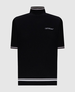 Off-White Чорна сукня міні 2FU00528T