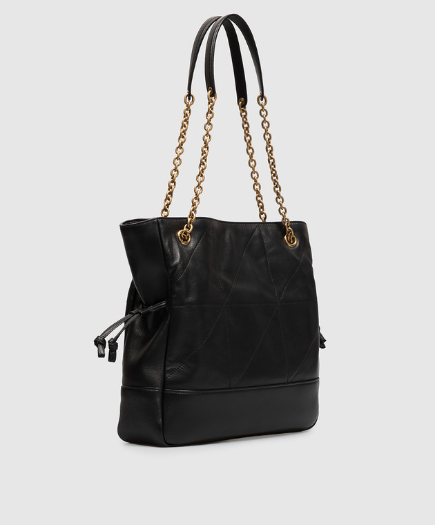 Saint Laurent Черная кожаная сумка-тоут JAMIE A002YZAAB32 изображение 3