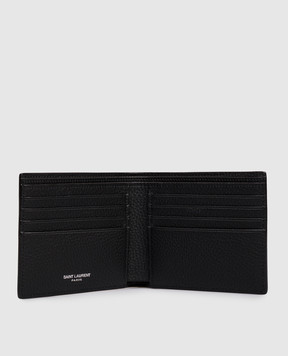 Saint Laurent Черный кожаный портмоне 847954AAELP