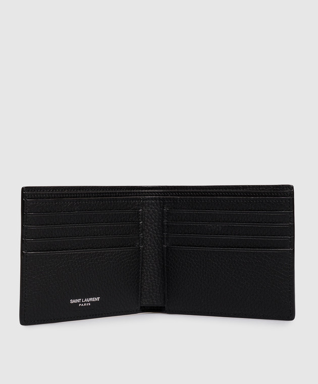 Saint Laurent Черный кожаный портмоне 847954AAELP изображение 3