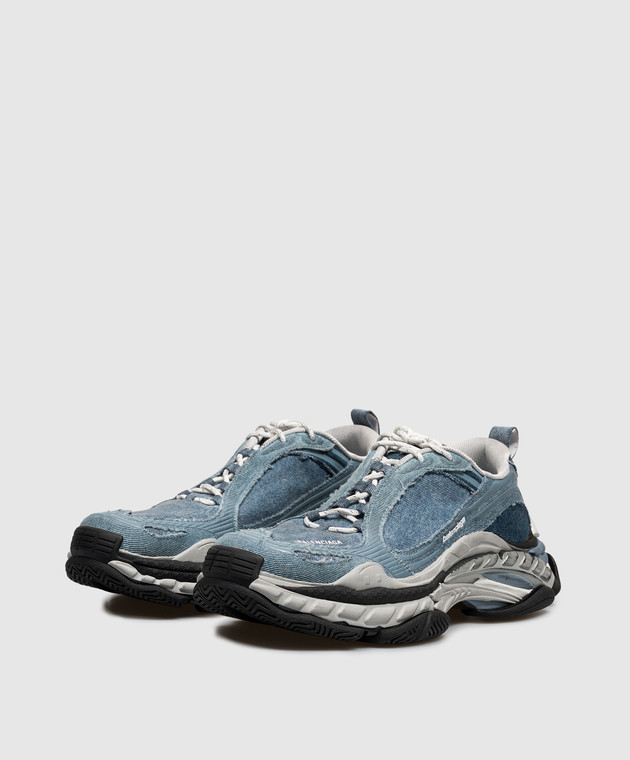 Balenciaga Синие кроссовки Triple S.2 865849WTSDN изображение 2