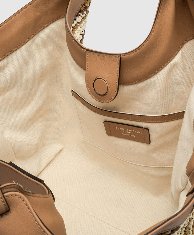 Gianni Chiarini Бежева сумка DUA BS12190DIAMIX зображення 4