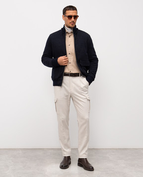 Peserico Бежева сорочка з бавовни R56042D06656