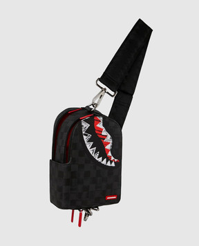 Sprayground Дитяча чорна сумка-слінг Midnight Shadow 910B8227NSZ