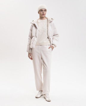 Moncler Пухова куртка Enigme кольору айворі L20931A0026789BEK