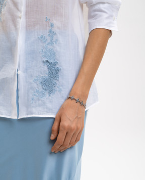 Darkai Сріблястий браслет Gothic Clover DIBR0066