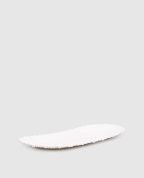 Baci Milano Біле сервірувальне блюдо Pearl SER1COL01