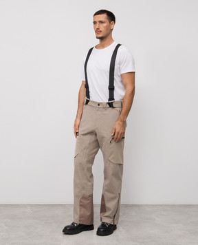 Sease Бежевые горнолыжные брюки из шерсти OS080TN637