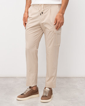 Peserico Бежеві штани-карго R54775T23D07945