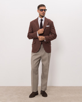 Brunello Cucinelli Бежеві штани з вовни ME267S2440