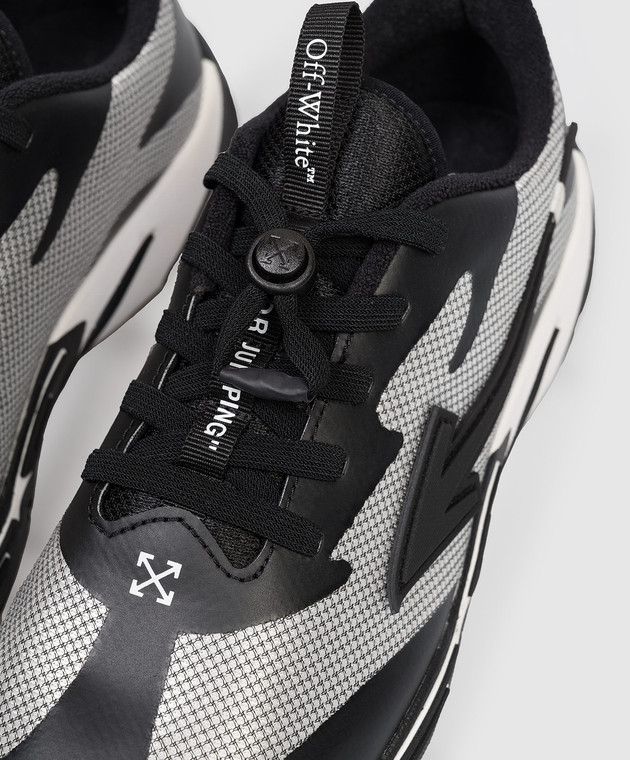 Off-White Детские черные кроссовки For Jumping OBIA013C99FAB0012433 изображение 5