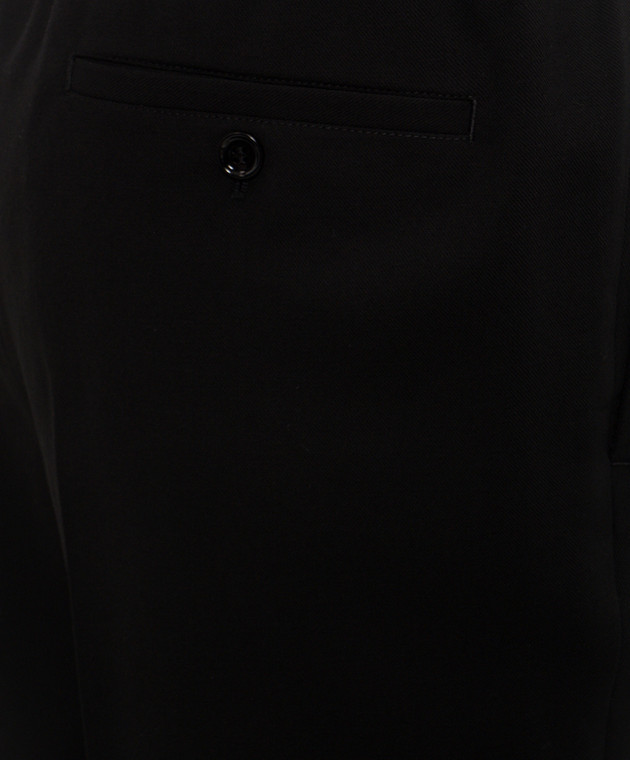 Ami Paris Черные брюки из шерсти HTR226WV0211 изображение 5