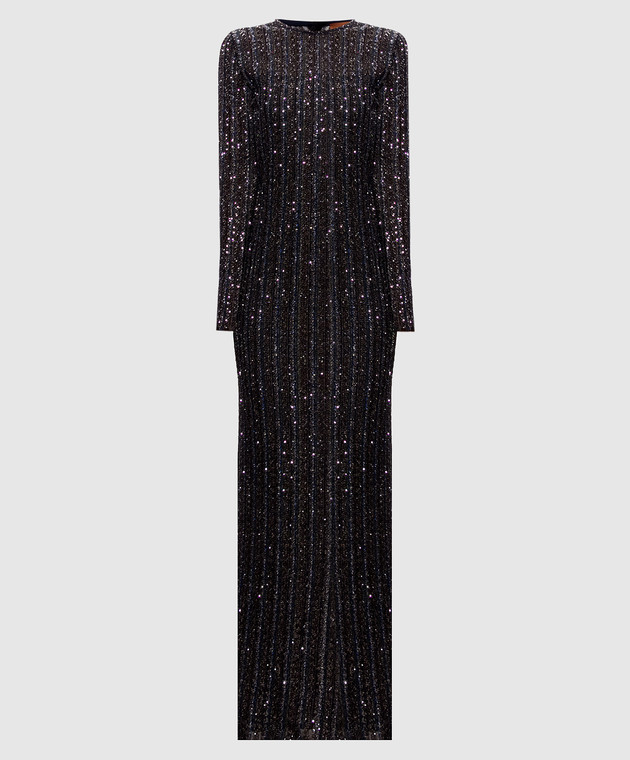 Missoni Чорна сукня максі з паєтками DS26WG0SBK01KR