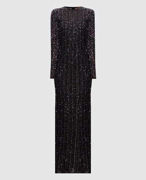 Missoni Чорна сукня максі з паєтками DS26WG0SBK01KR