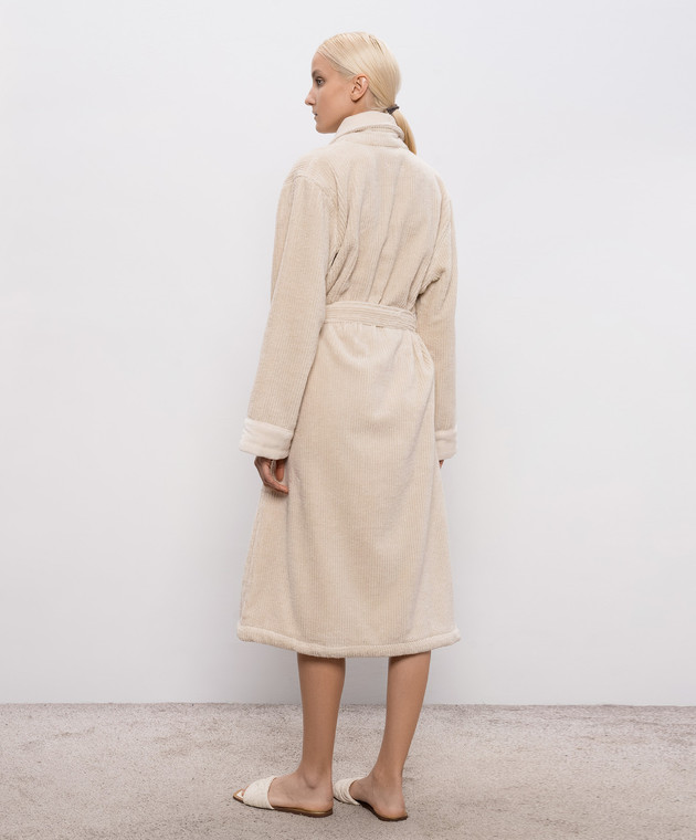 Hamam Бежевый махровый халат Raya RAYABATHROBE изображение 3