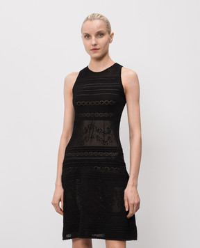 Twinset Чорна сукня у візерунок 261TT3291