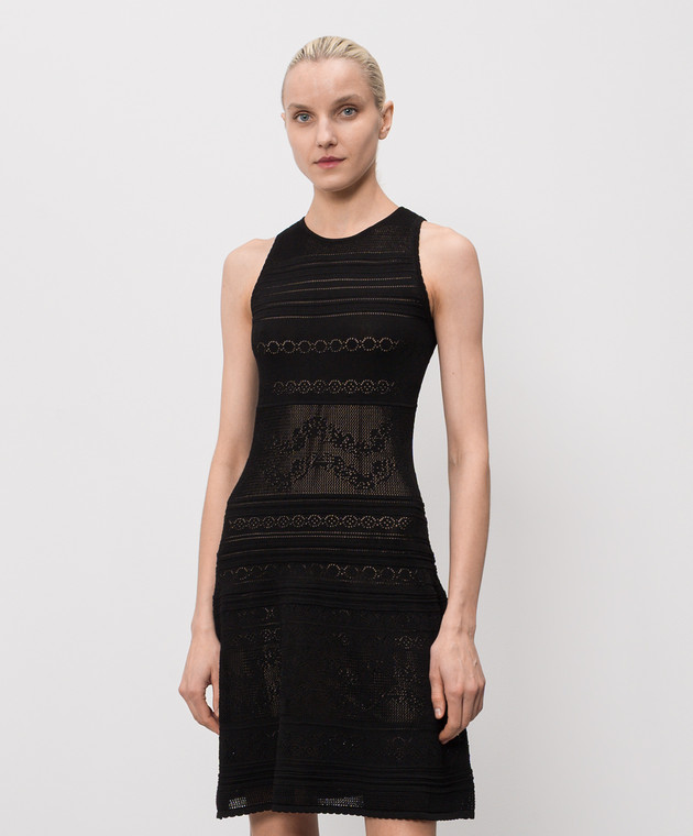 Twinset Черное платье в узор 261TT3291 изображение 3