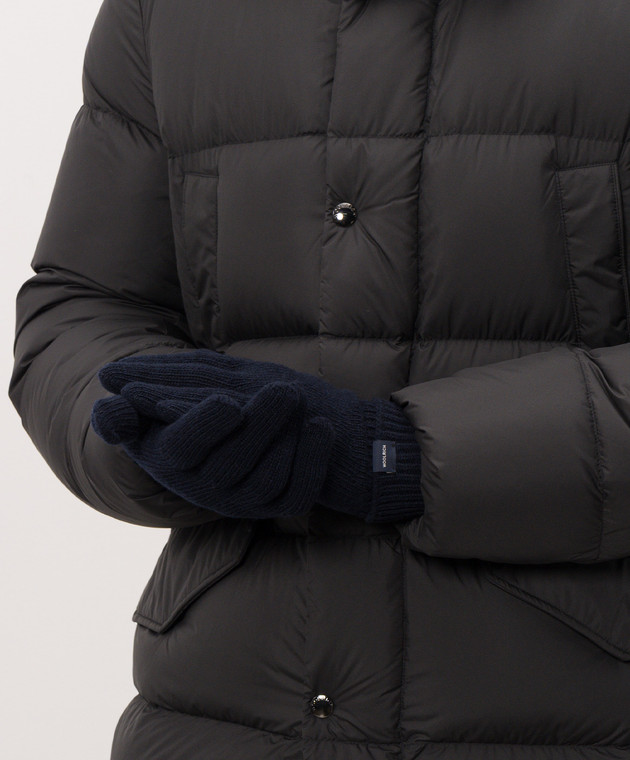 Woolrich Сині рукавички з вовною CFWOAC0347MBUF0659 зображення 2