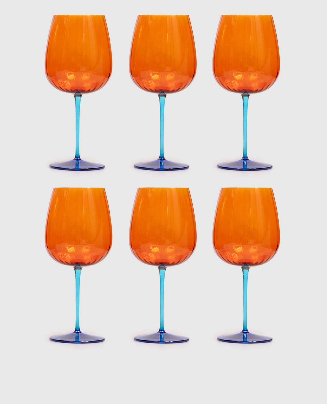 Набор оранжевых бокалов для джина Joy 6 шт