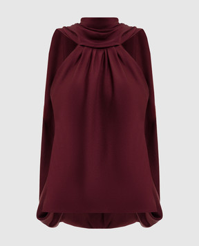 Simkhai Бордовий топ Scarlett з шовком 6252138Q