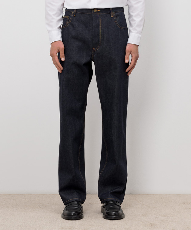 Thom Browne Темно-синие джинсы MTU345SF1101 изображение 3